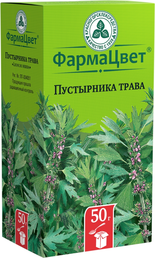 Пустырника Трава 50г сырье растительное измельченное Красногорсклексредства