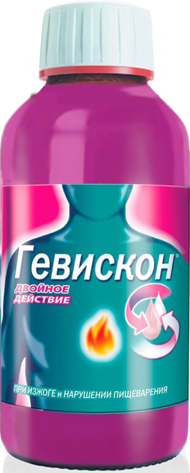 Гевискон Двойное Действие 150мл суспензия для приема внутрь Мята
