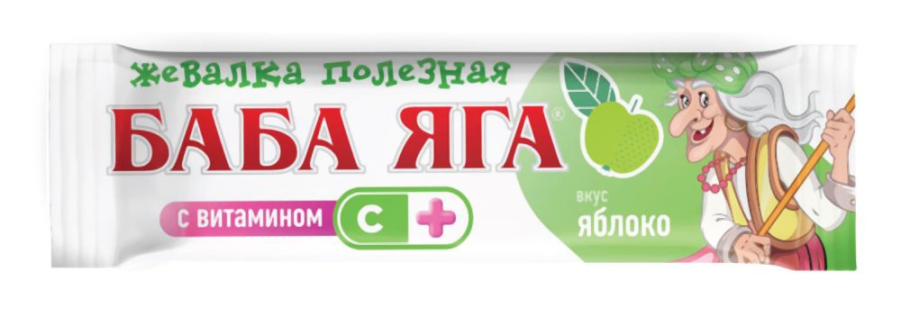 Баба Яга конфеты жевательные Яблоко 11г