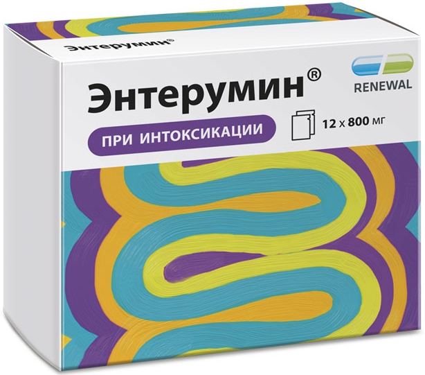Энтерумин 800мг 12 шт. порошок для приготовления суспензии для приема ...