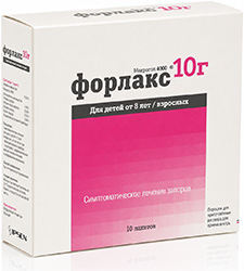 Форлакс 10г (10,167г) 10 шт. порошок для приготовления раствора для приема внутрь