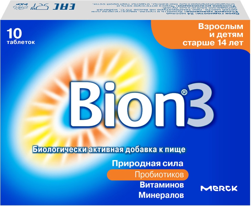Бион 3 таблетки 10 шт.