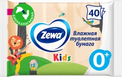 Зева Кидс бумага туалетная влажная 40 шт.