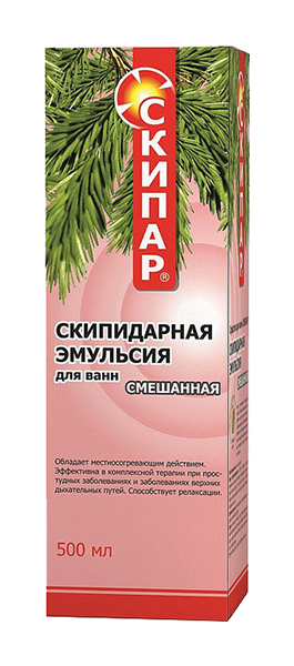 

СКИПАР скипидарная эмульсия для ванн Смешанная 500мл
