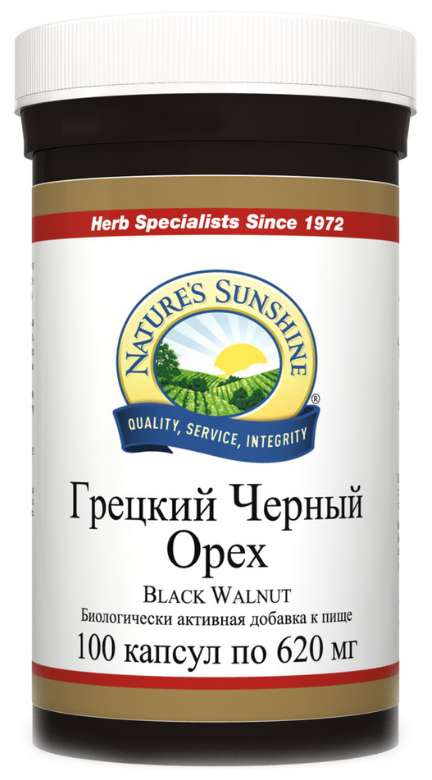 

НАТУРС САНШАЙН ГРЕЦКИЙ ЧЕРНЫЙ ОРЕХ капсулы 100 шт.