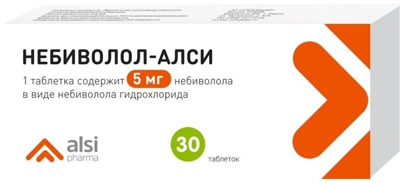 Небиволол-Алси 5мг 30 шт. таблетки