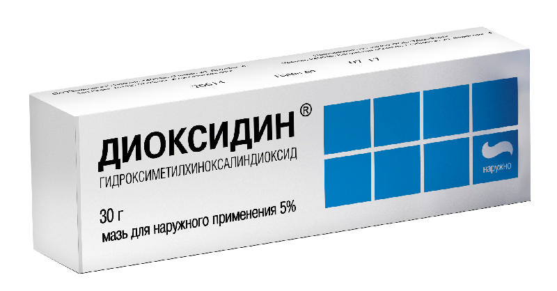 

ДИОКСИДИН 5% 30г мазь для наружного применения Нижфарм