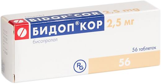 Бидоп Кор 2,5мг 56 шт. таблетки