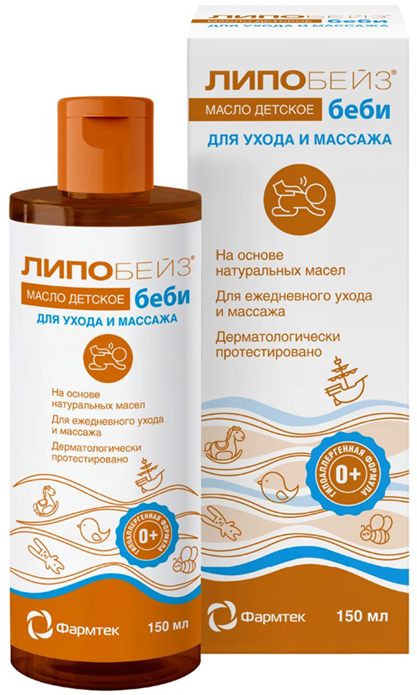 Липобейз Бэби масло массажное 150мл Зеленая дубрава