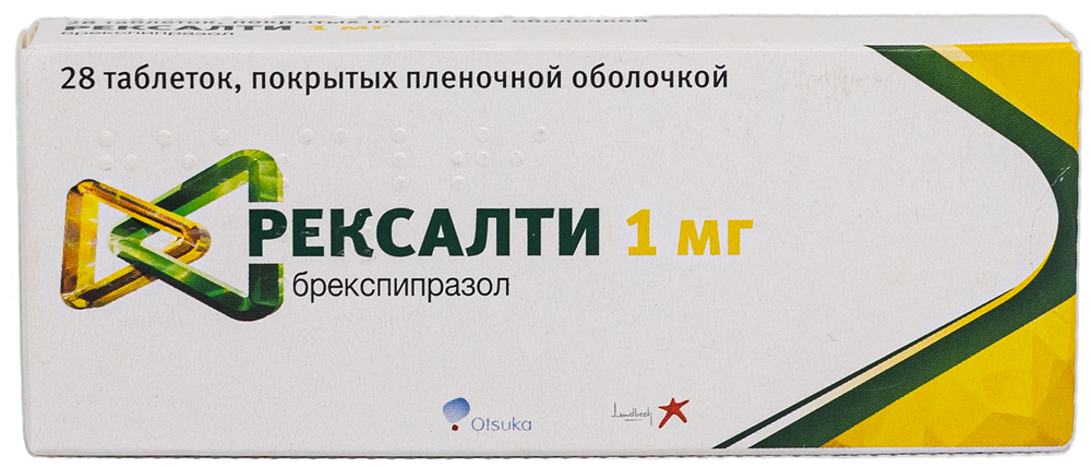 Рексалти 1мг 28 шт. таблетки покрытые пленочной оболочкой