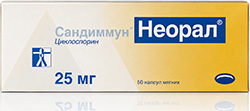 Сандиммун неорал 25мг 50 шт. капсулы мягкие