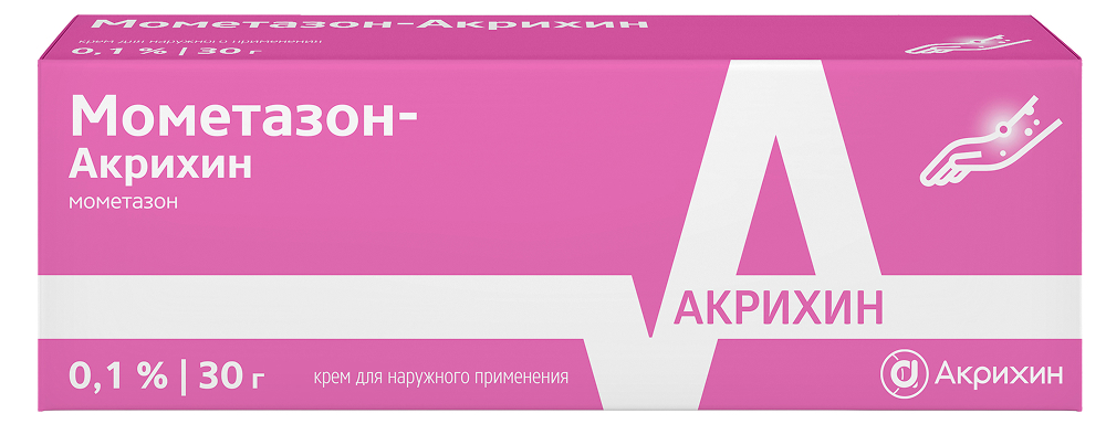 Мометазон-Акрихин 0,1% 30г крем для наружного применения Акрихин