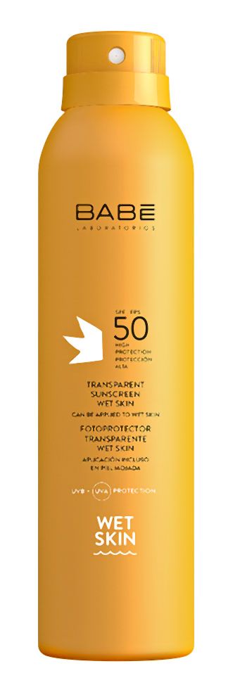 Бабе спрей солнцезащитный прозрачный влагостойкий spf50+ 200мл лаборатория бабе