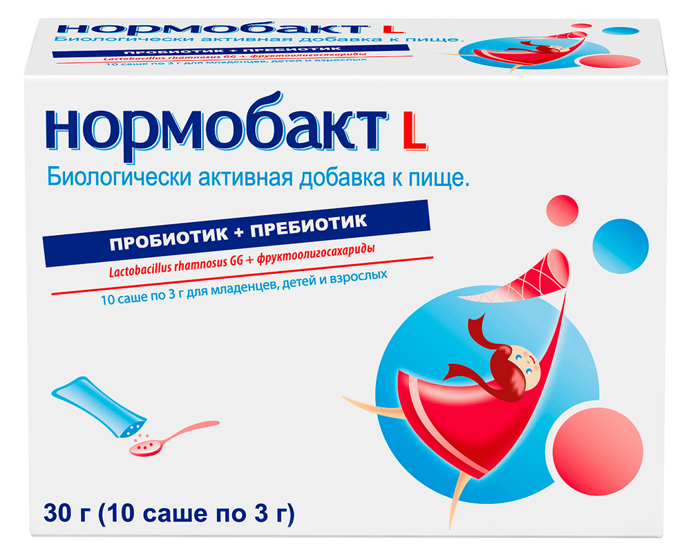 Нормобакт L порошок 3г 10 шт. саше Мастер Фарм Польска Сп.З.о.о.