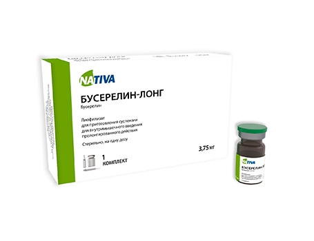 

Бусерелин лонг ФС лиофилизат для приготовления суспензии для внутримышечного введения 3.75 мг;
