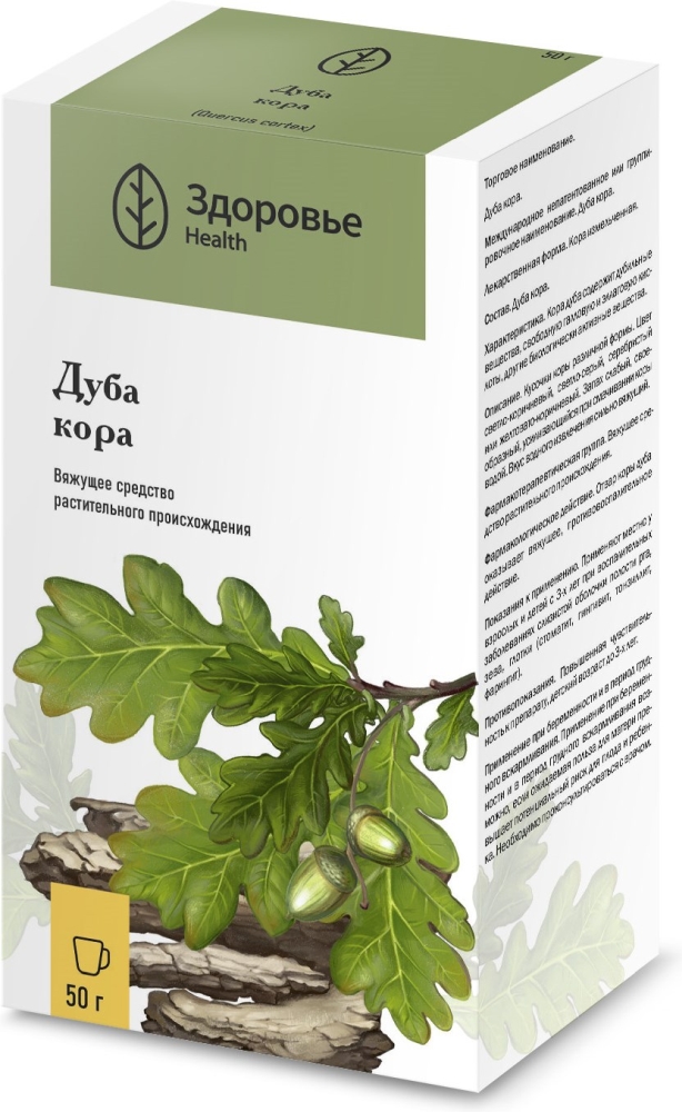 Дуба Кора измельченная 50г