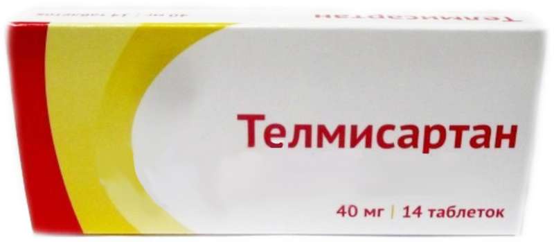 

ТЕЛМИСАРТАН таблетки 40 мг 14 шт.