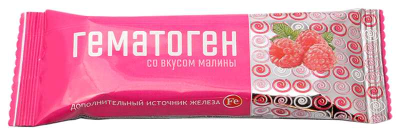 

ГЕМАТОГЕН со вкусом Малины 30г