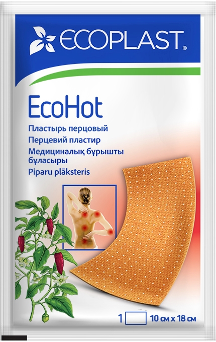 Экопласт экохот пластырь перцовый 10х18см