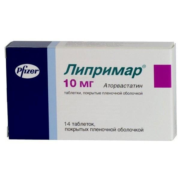

ЛИПРИМАР таблетки 10 мг 14 шт.