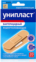 Унипласт пластырь бактерицидный влагостойкий 20 шт.