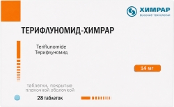 Терифлуномид-химрар 14мг 28 шт. таблетки покрытые пленочной оболочкой