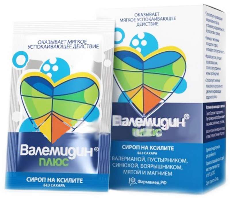 

ВАЛЕМИДИН ПЛЮС сироп без сахара 3мл 10 шт.