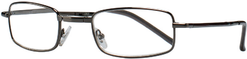 КЕМНЕР ОПТИКС очки корригирующие для чтения темно-серые металлические прямоугольные +1,5