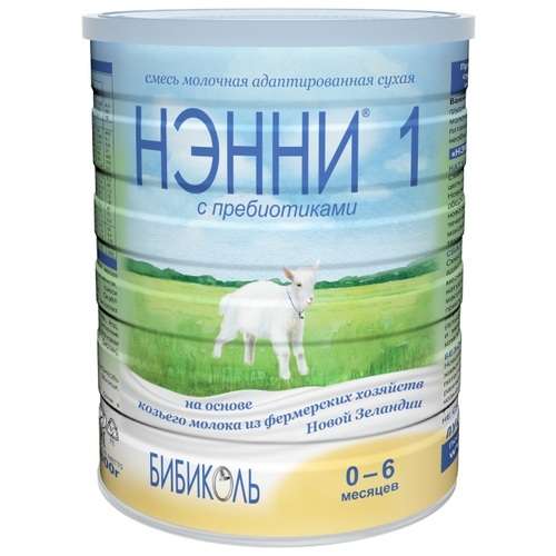 

НЭННИ 1 смесь на основе козьего молока с пребиотиками (0-6 месяцев) 800г