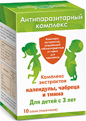 Антипаразитарный комплекс для детей с 3 лет саше 10 шт.