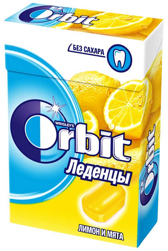 

ОРБИТ леденцы Лимон Мята 35г