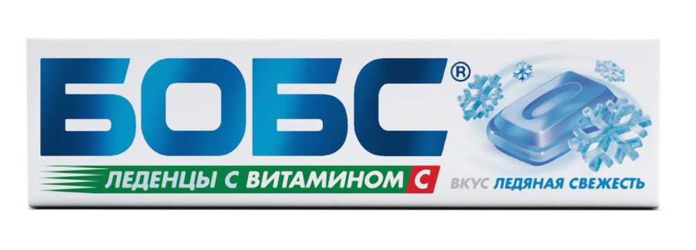 Бобс леденцы ледяная свежесть/витамин С 35г