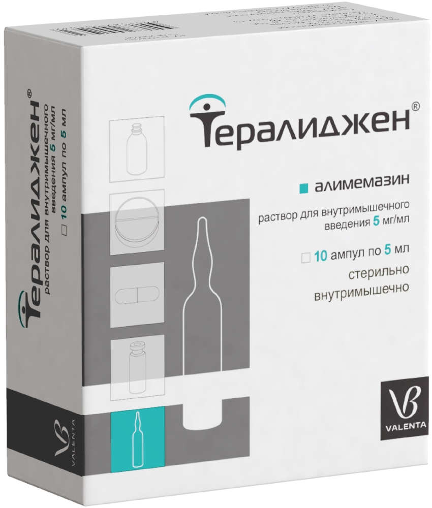 Тералиджен 5мг 50 шт. таблетки купить по цене от 1075 руб в Москве,  заказать с доставкой, инструкция по применению, аналоги, отзывы