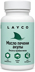 Лайко масло печени акулы капсулы лизаты пробиотиков 30 шт.