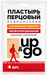 Ап Энд Гоу Экохот пластырь перцовый перфорированный 10х18см 4 шт.