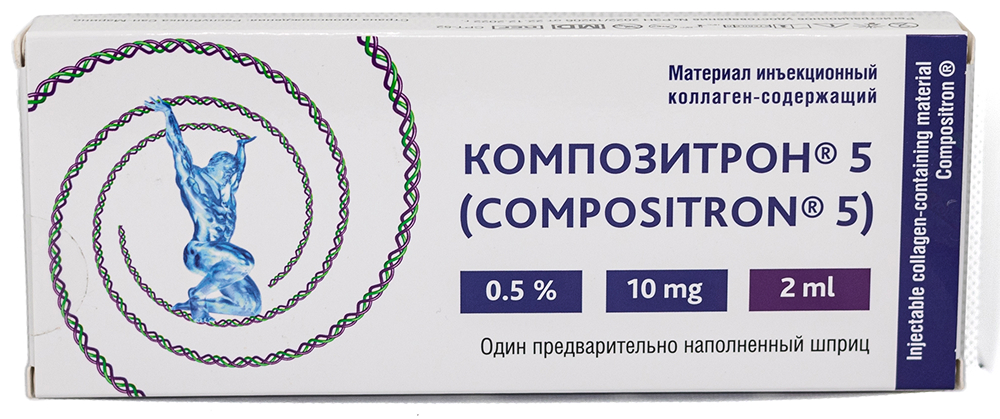 Композитрон 5 материал инъекционный коллаген-содержащий 0,5% 2мл Tiss You