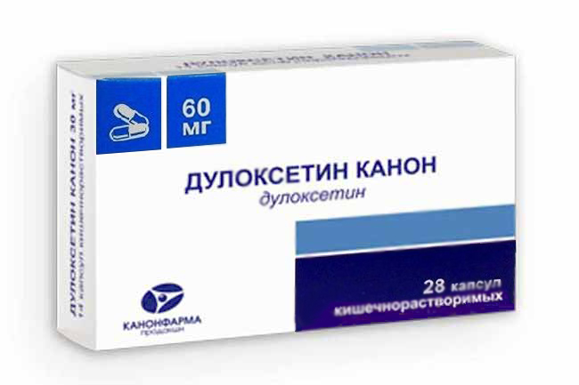 ДУЛОКСЕТИН КАНОН капсулы кишечнорастворимые 60 мг 28 шт.