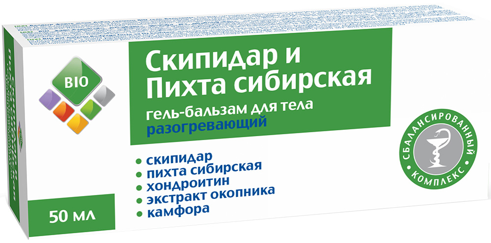 Био гель-бальзам для тела Скипидар/Пихта сибирская 50мл