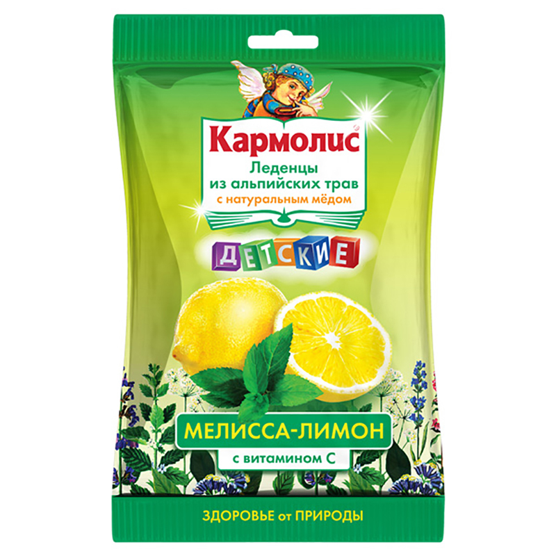 

КАРМОЛИС леденцы детские Мед/Витамин С/Мелисса/Лимон 75г Dr. A.&L. Schmidgall