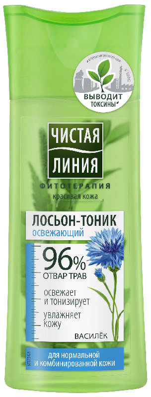 

ЧИСТАЯ ЛИНИЯ тоник для нормальной/комбинированной кожи Василек 100мл