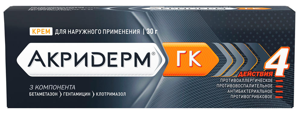 Акридерм Гк 30г крем для наружного применения Акрихин