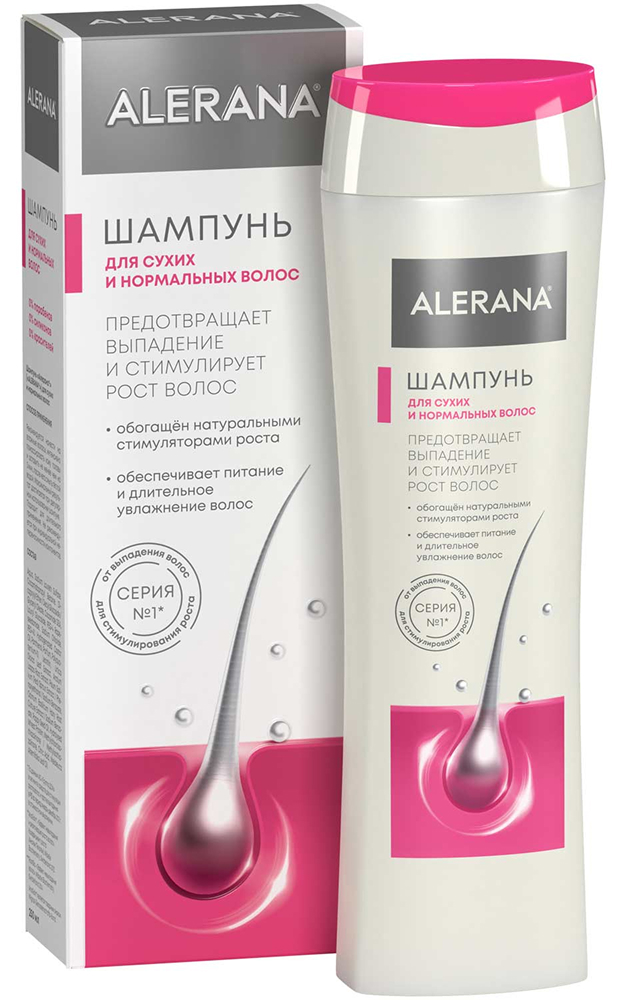 Алерана шампунь для сухих/нормальных волос 250мл Вертекс