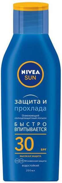

НИВЕЯ САН лосьон Защита и Прохлада освежающий SPF30 200мл (86006)