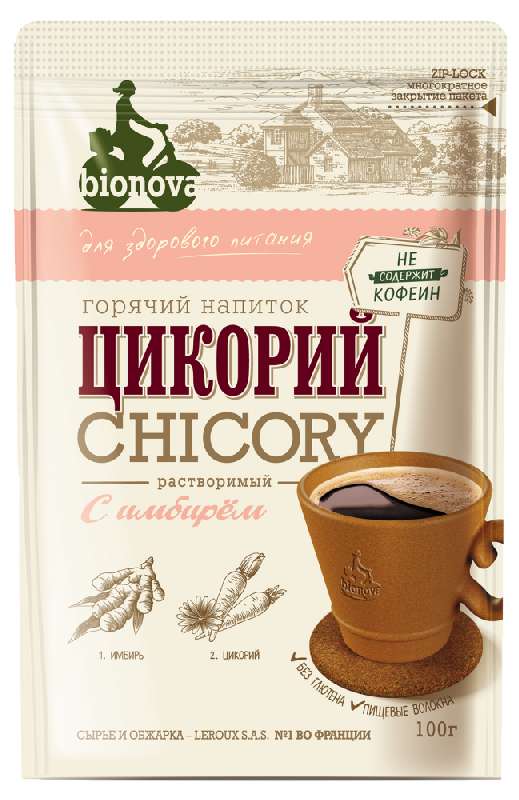 

БИОНОВА цикорий Имбирь 100г