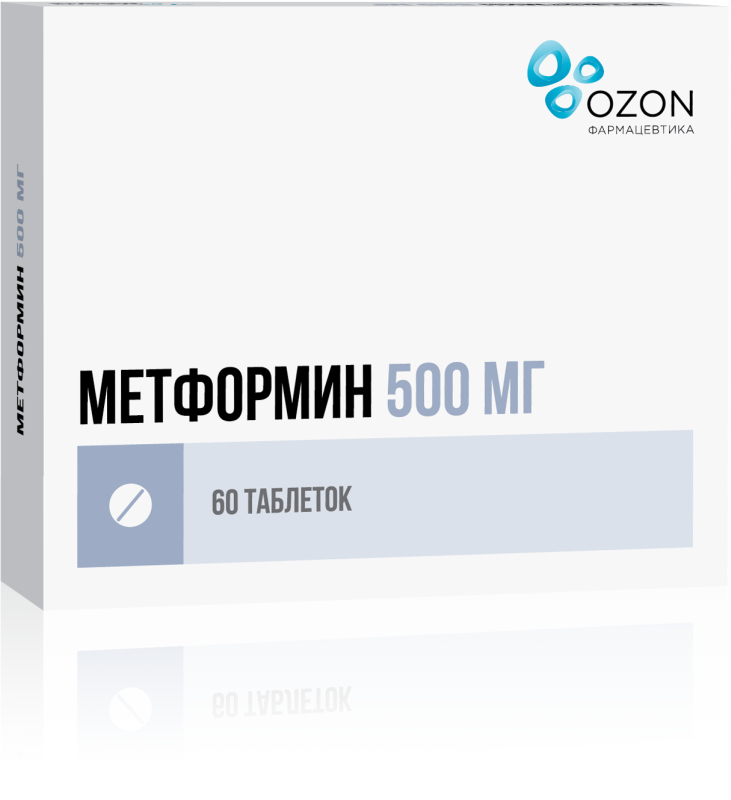 

МЕТФОРМИН ЛОНГ таблетки 500 мг 60 шт.