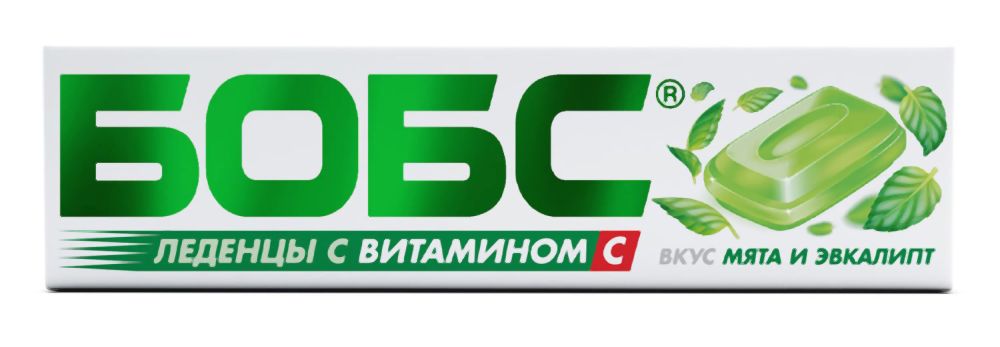Бобс леденцы мята с эвкалиптом 35г