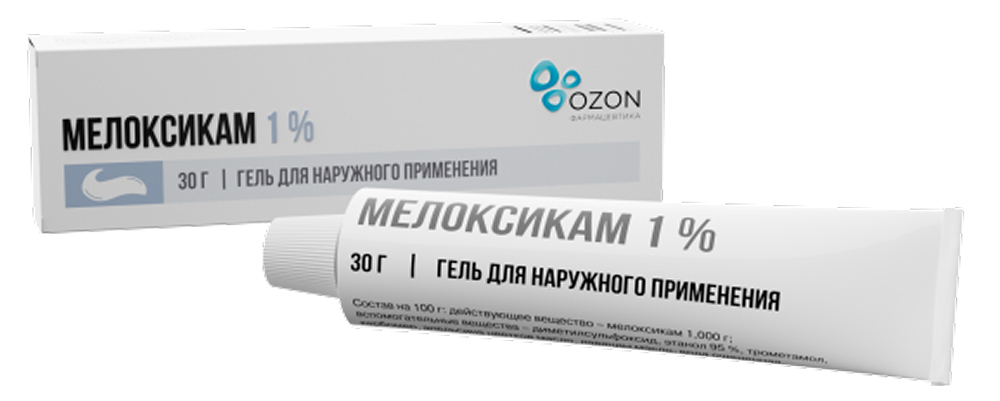 Мелоксикам 1% 30г гель для наружного применения