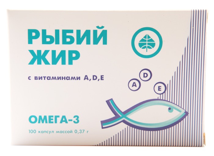 

МИРРОЛЛА РЫБИЙ ЖИР капсулы с витаминами А, Д, Е 100 шт.