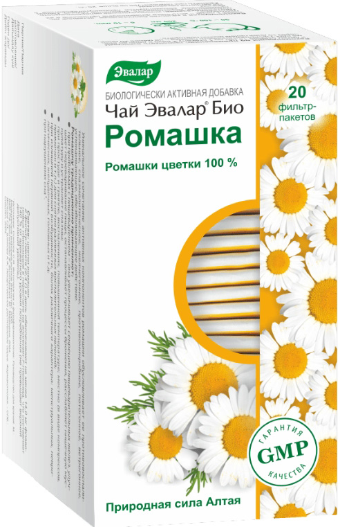 Эвалар Био Ромашка чай 1,5г 20 шт. фильтр-пакет Эвалар