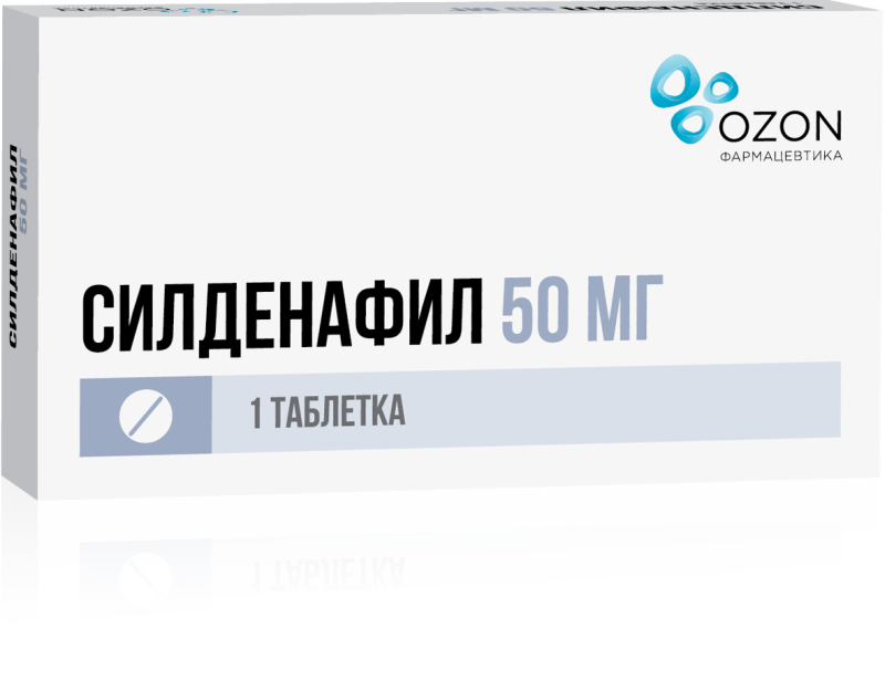 

СИЛДЕНАФИЛ таблетки 50 мг 1 шт.